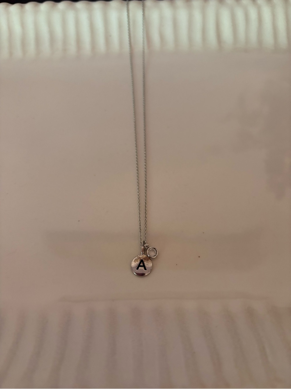 Initial 'A' Sterling Silver Pendant Necklace - Classic Personalized Jewelry